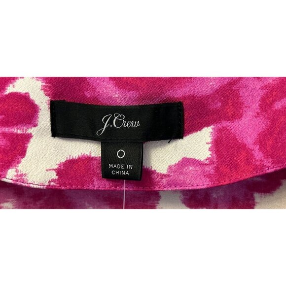 New! J.Crew Size 0 Pink Floral V-Neck Top Blouse - Picture 7 of 12